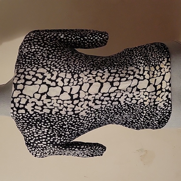 JONES New York NY Collection Black & White Cardigan Twin Sweater Set, Size PS - Picture 4 of 10